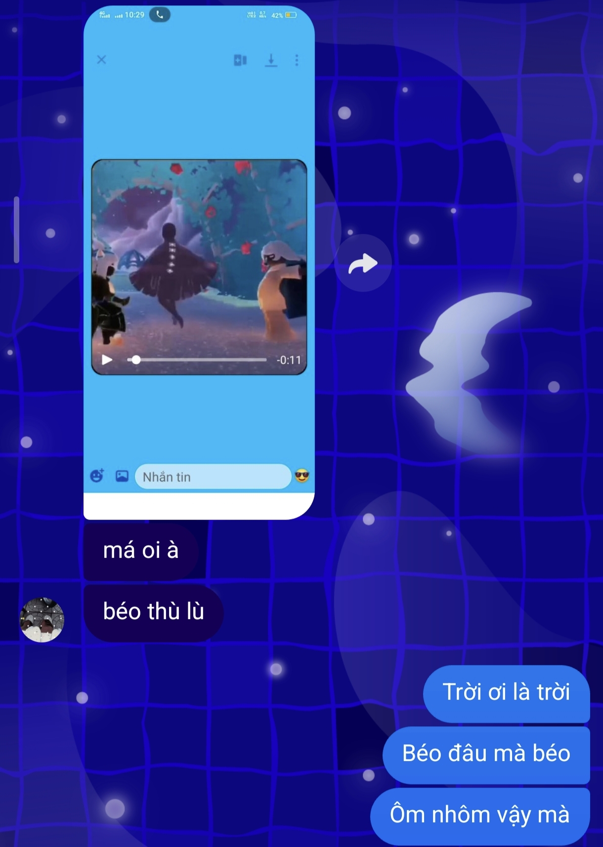 Tin nhắn của hai má con